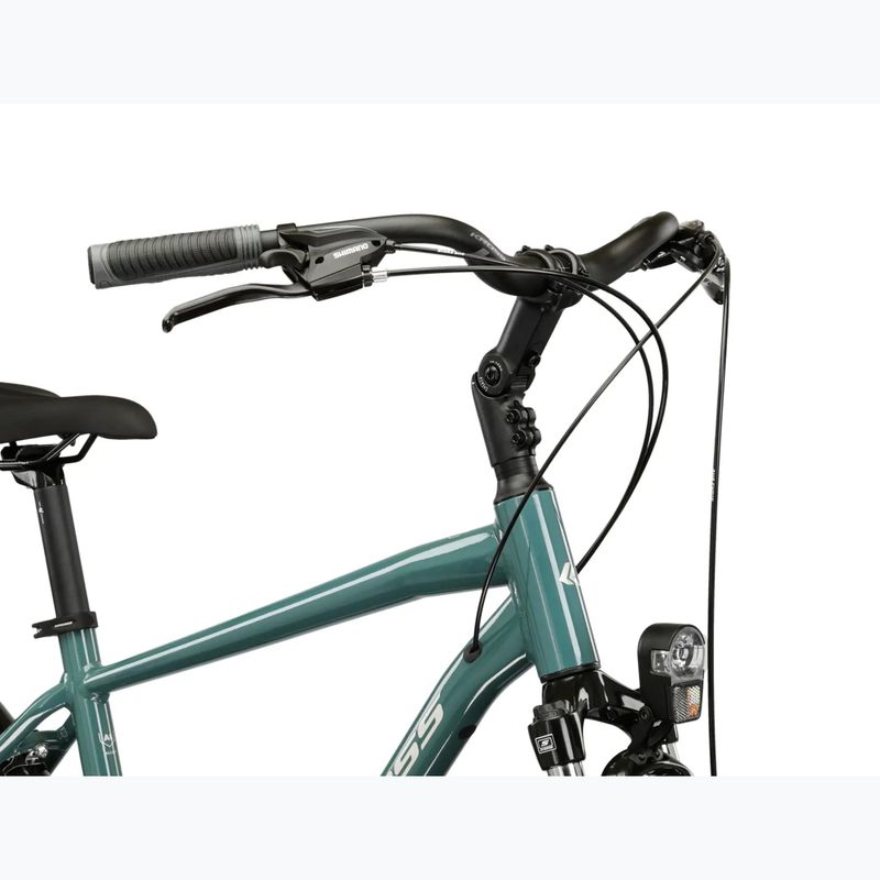 Bicicletă de trekking pentru bărbați KROSS Trans 3.0 green/silver/gloss 4