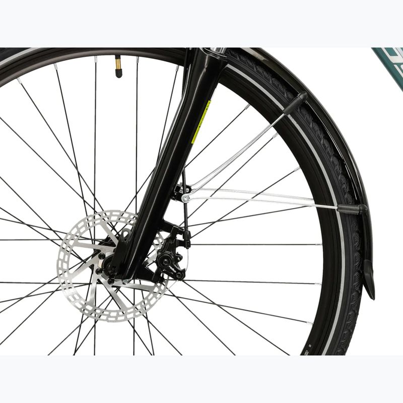 Bicicletă de trekking pentru bărbați KROSS Trans 3.0 green/silver/gloss 7