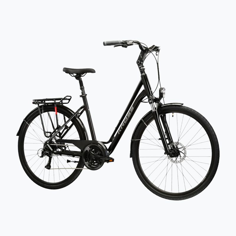 Bicicletă de oraș KROSS Sentio 3.0 black/silver/gloss 2