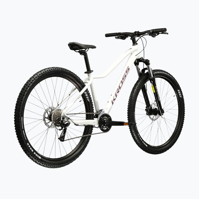 Bicicletă de munte pentru femei KROSS Lea 4.0 In 27.5 white/purple/gloss 3