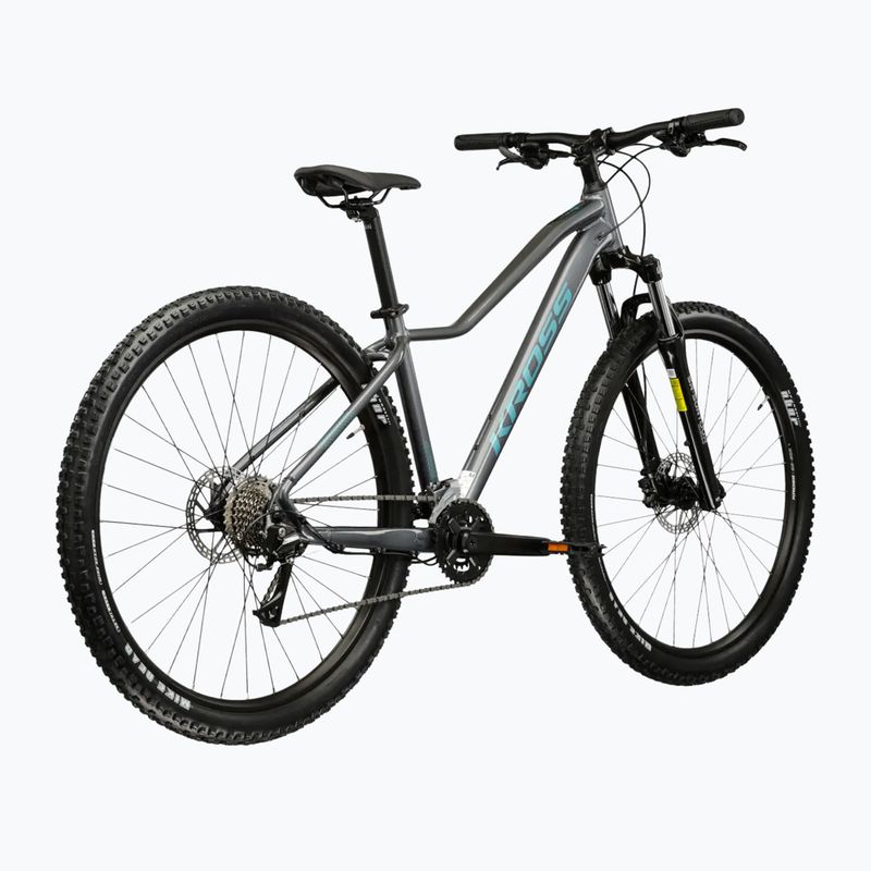 Bicicletă de munte pentru femei KROSS Lea 4.0 In 27.5 grey/turquoise/gloss 3