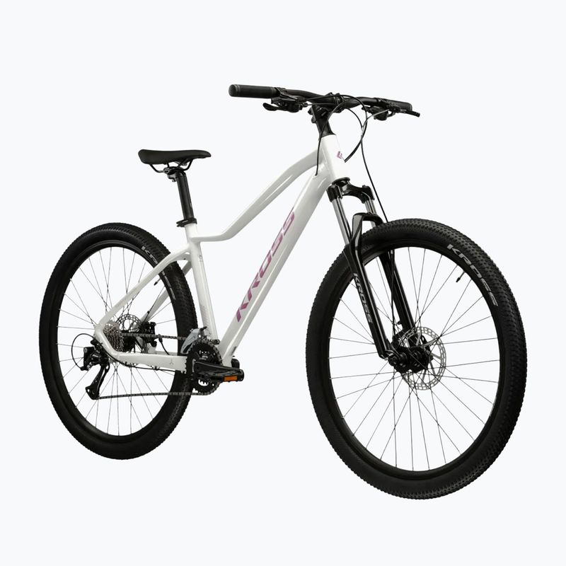 Bicicletă de munte pentru femei KROSS Lea 3.0 W 29 white/pink/gloss 2