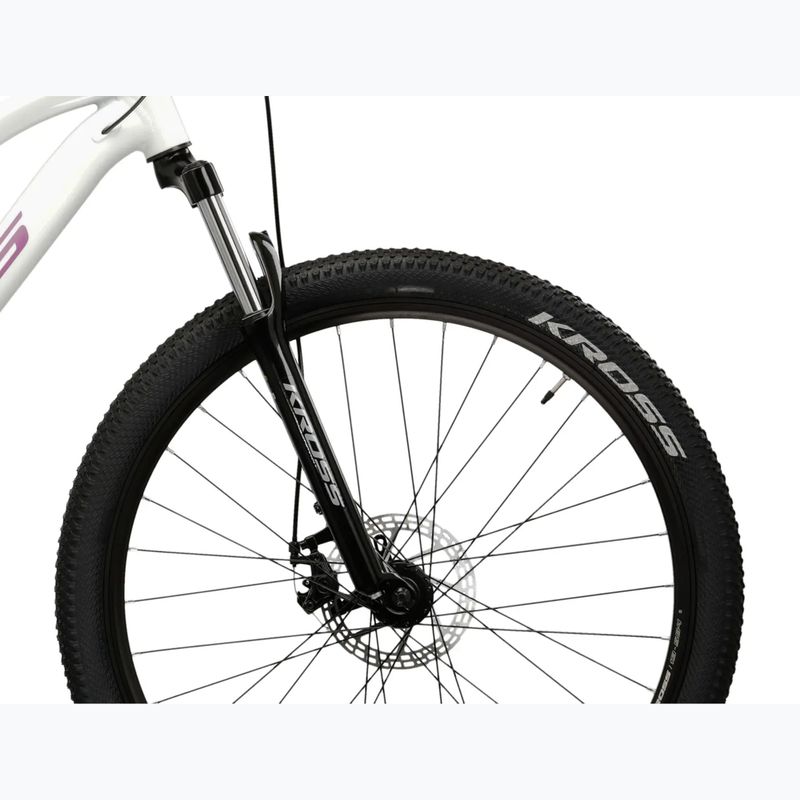 Bicicletă de munte pentru femei KROSS Lea 3.0 in 27.5 white/pink/gloss 6