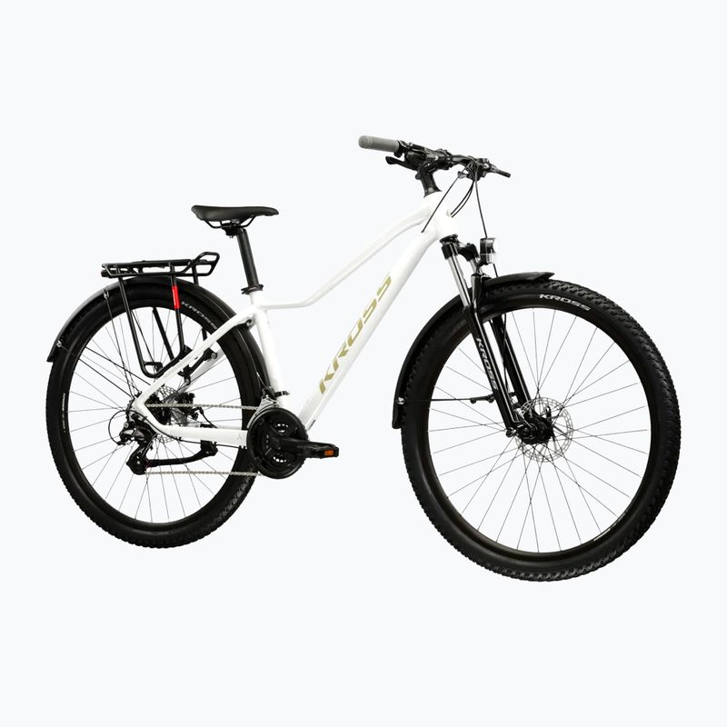 Bicicletă de munte pentru femei KROSS Lea 2.0 Eq W 27.5 white/gold/gloss 2