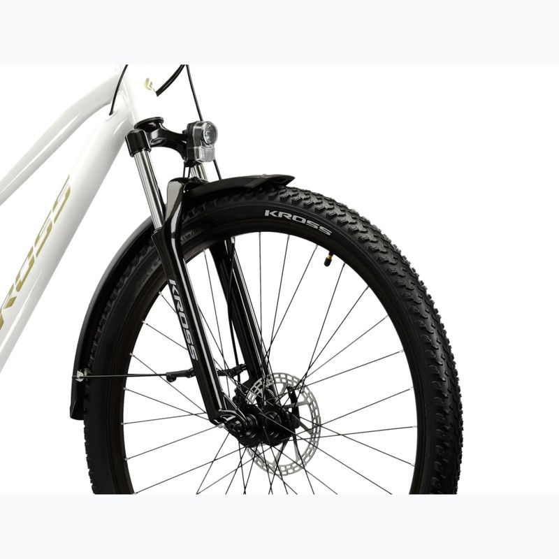Bicicletă de munte pentru femei KROSS Lea 2.0 Eq W 27.5 white/gold/gloss 5