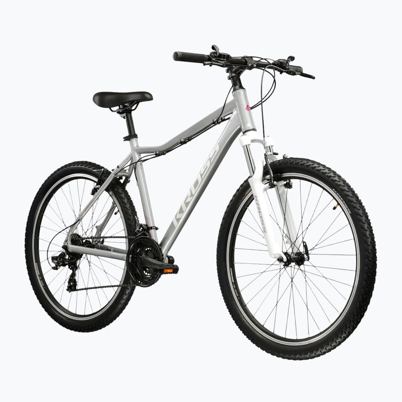 Bicicletă de munte pentru femei KROSS Lea 1.0 silver/white/gloss 2