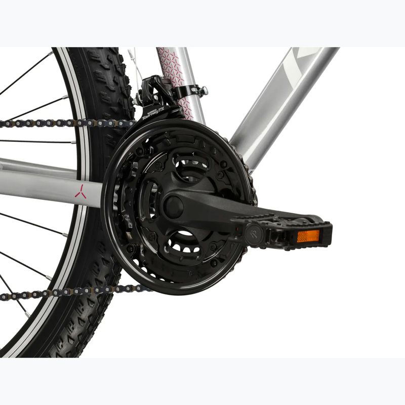 Bicicletă de munte pentru femei KROSS Lea 1.0 silver/white/gloss 8