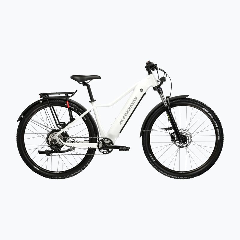 Bicicletă electrică KROSS Lea Boost 1.0 Eq W el. pearl/silver/gloss