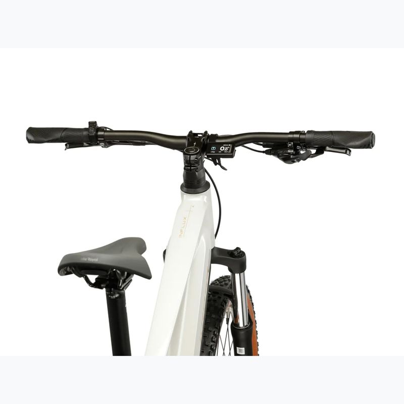 Bicicletă electrică pentru femei KROSS Influx Hyb 1.0 720Wh grey/gold/gloss 5