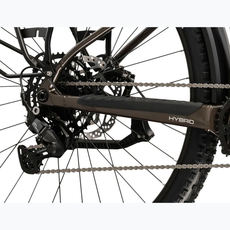 Bicicletă electrică KROSS Influx Suv Hybrid 1.0 820Wh brown/silver/gloss 8