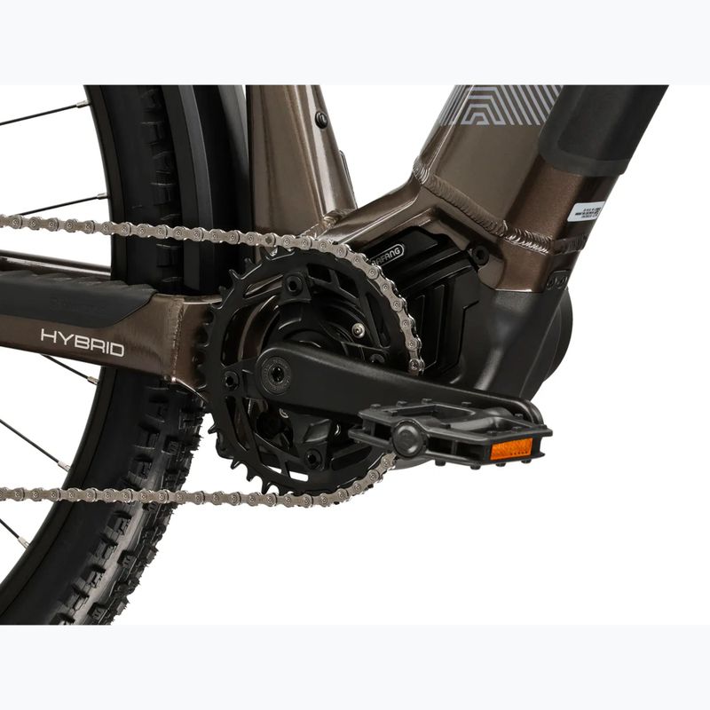 Bicicletă electrică KROSS Influx Suv Hybrid 1.0 820Wh brown/silver/gloss 9