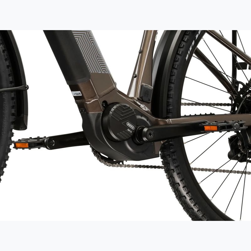 Bicicletă electrică KROSS Influx Suv Hybrid 1.0 820Wh brown/silver/gloss 10