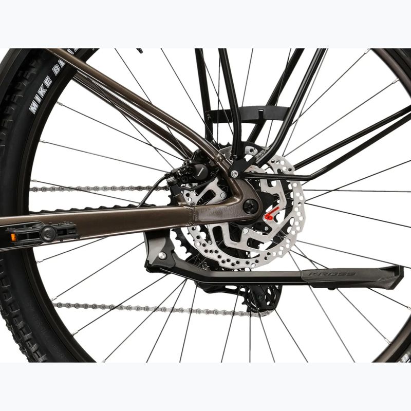 Bicicletă electrică KROSS Influx Suv Hybrid 1.0 820Wh brown/silver/gloss 11