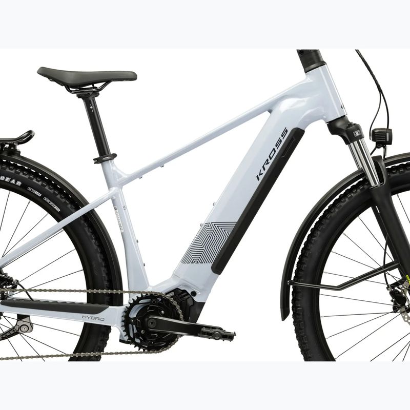 Bicicletă electrică KROSS Influx Suv Hybrid 1.0 820 el. grey/graphite/gloss 12