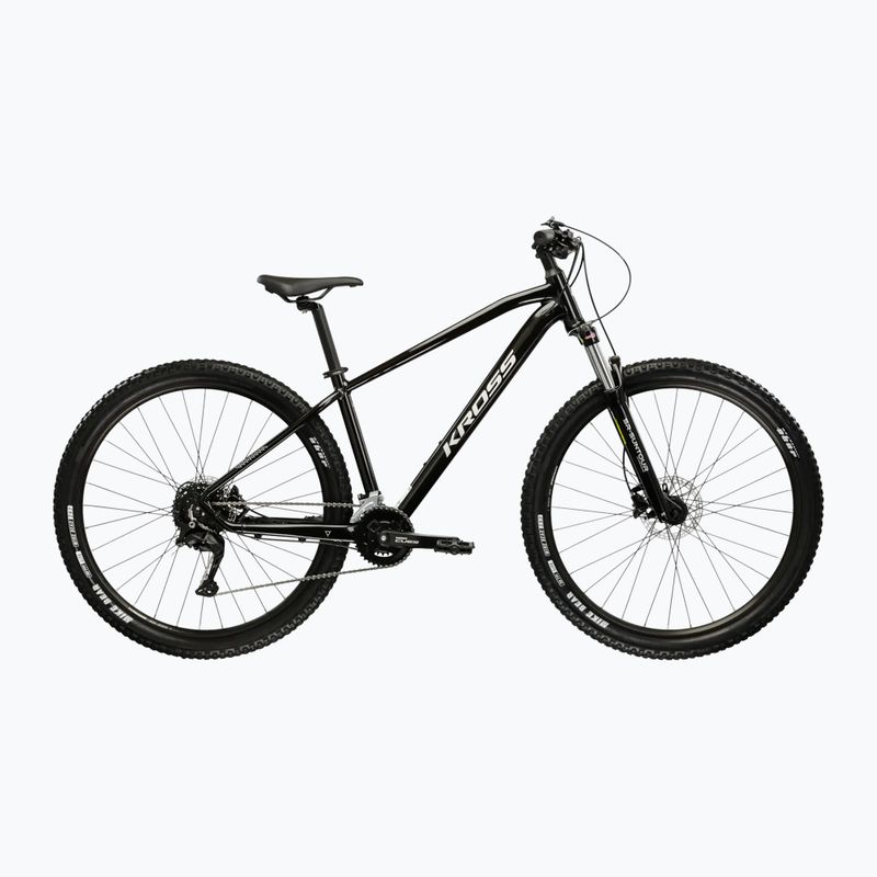 Bicicletă de munte KROSS Hexagon 5.0 27.5" black/silver/gloss