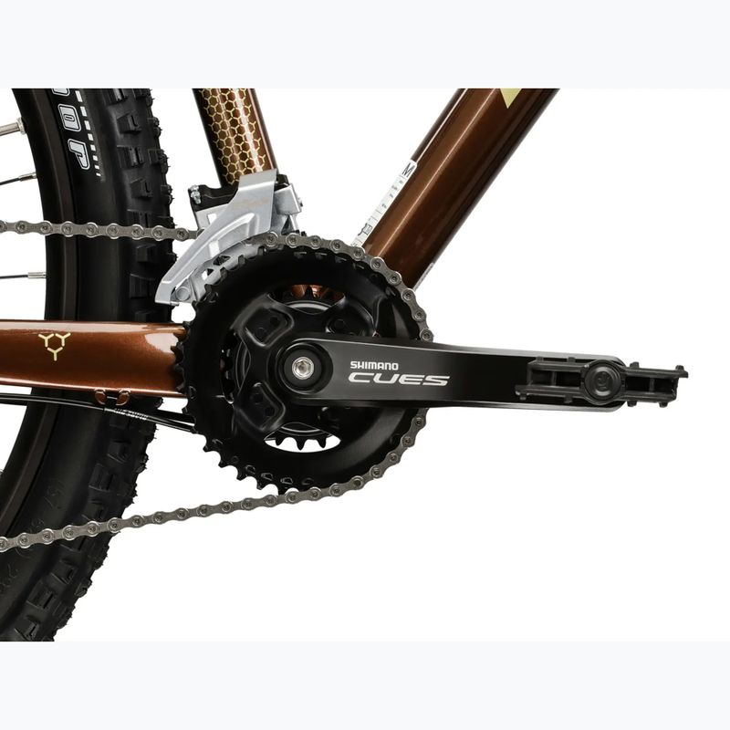Bicicletă de munte KROSS Hexagon 5.0 27.5" brown/gold/gloss 10