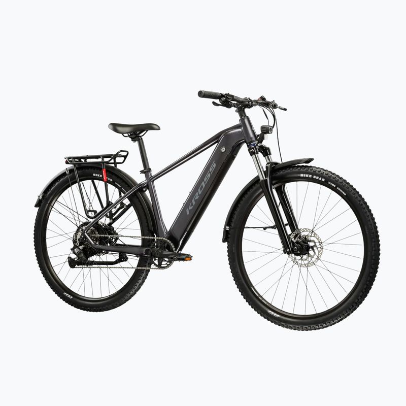 Bicicletă electrică KROSS Hexagon Boost 1.0 Eq el. graphite/graphite/gloss 2