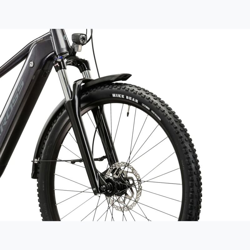 Bicicletă electrică KROSS Hexagon Boost 1.0 Eq el. graphite/graphite/gloss 6
