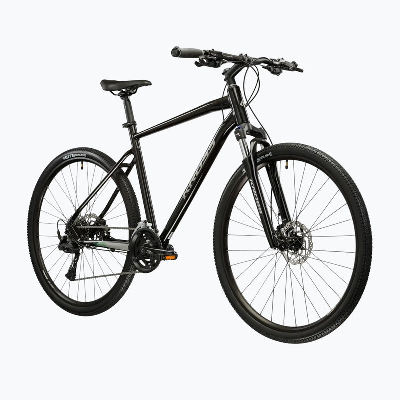 Bicicletă cross KROSS Evado 7.0 black/silver/gloss 2