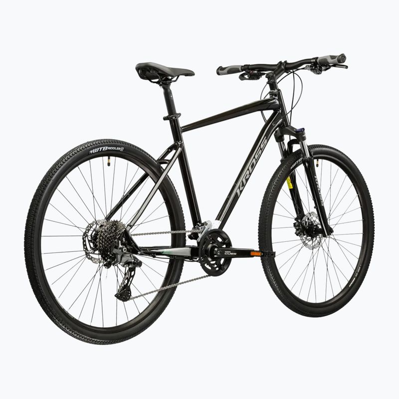 Bicicletă cross KROSS Evado 7.0 black/silver/gloss 3