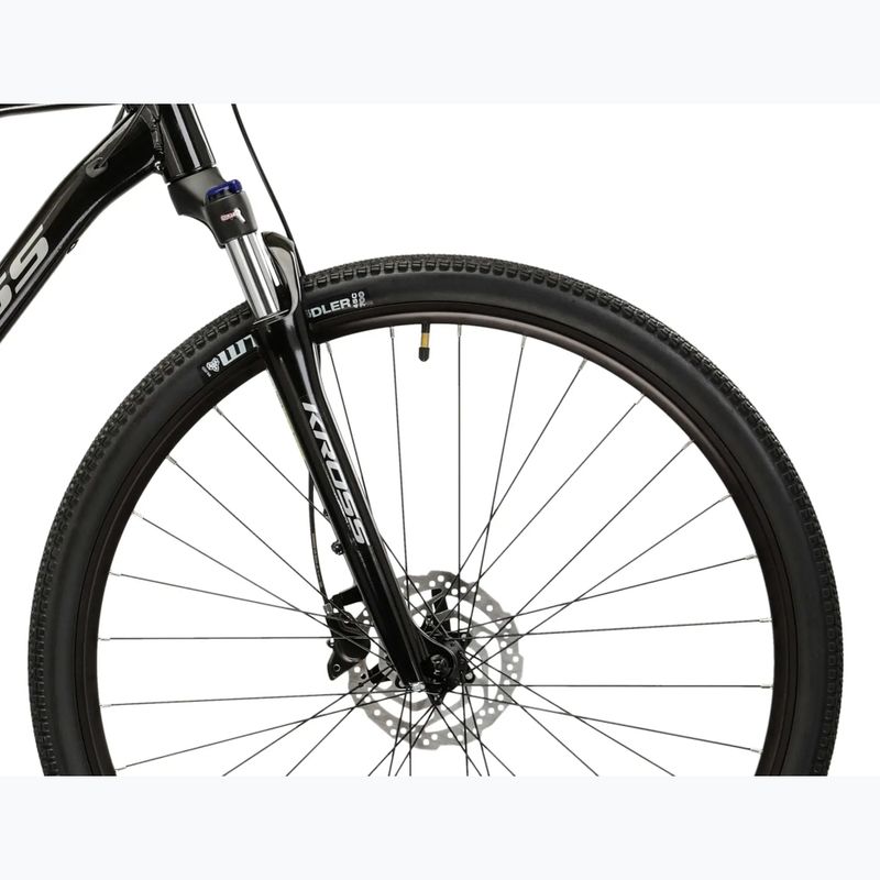 Bicicletă cross KROSS Evado 7.0 black/silver/gloss 6
