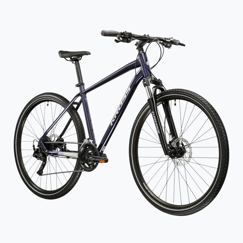 Bicicletă de cross KROSS Evado 5.0 navy/silver/gloss 2