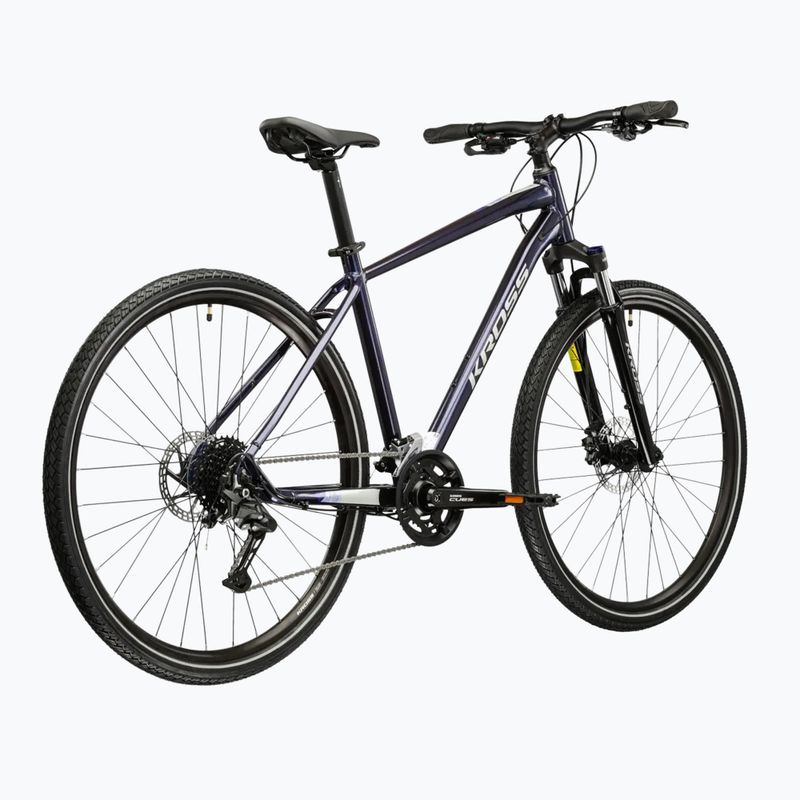 Bicicletă de cross KROSS Evado 5.0 navy/silver/gloss 3