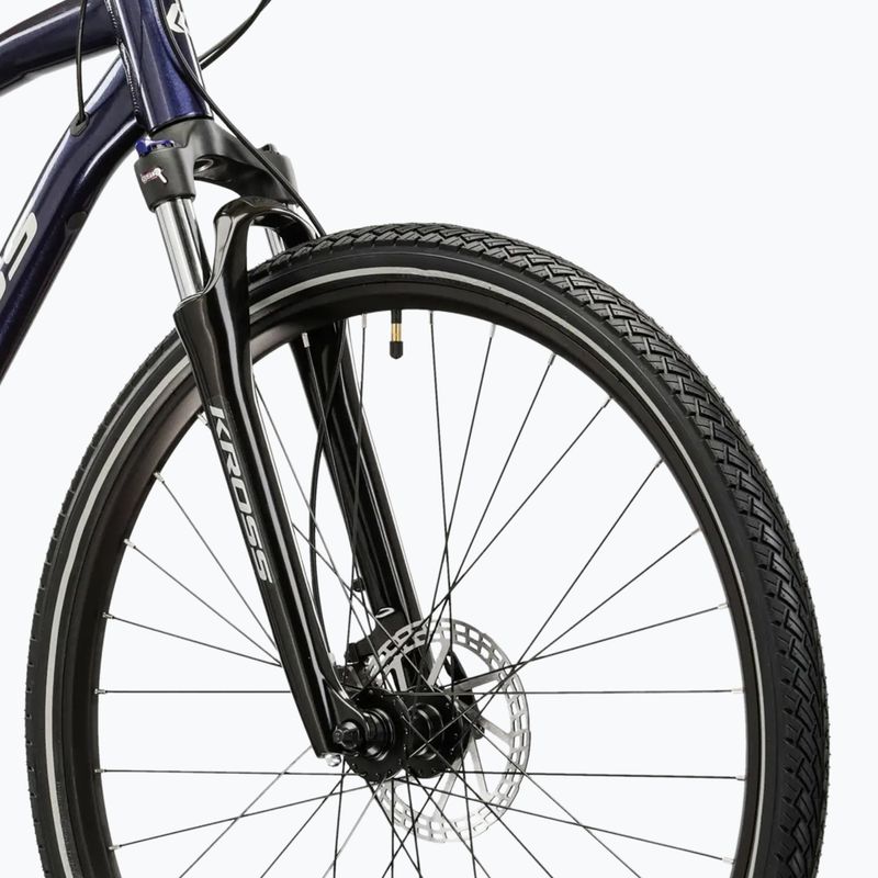 Bicicletă de cross KROSS Evado 5.0 navy/silver/gloss 5