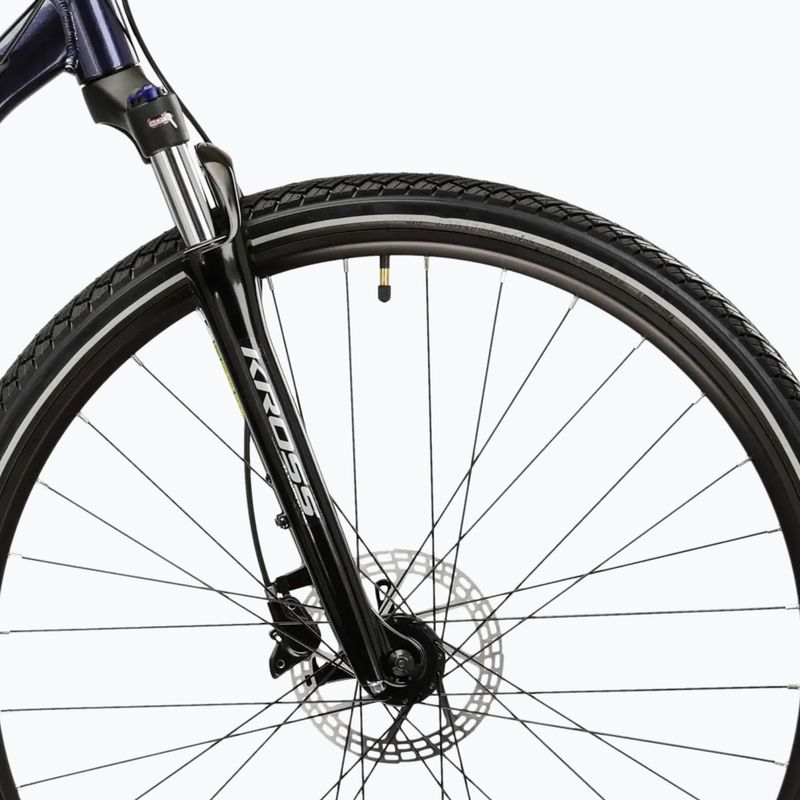 Bicicletă de cross KROSS Evado 5.0 navy/silver/gloss 6