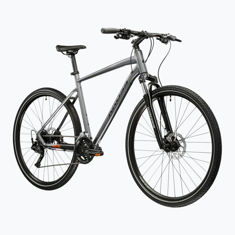 Bicicletă de cross KROSS Evado 5.0 grey/black/gloss 2