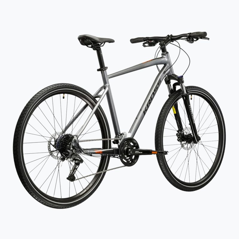 Bicicletă de cross KROSS Evado 5.0 grey/black/gloss 3