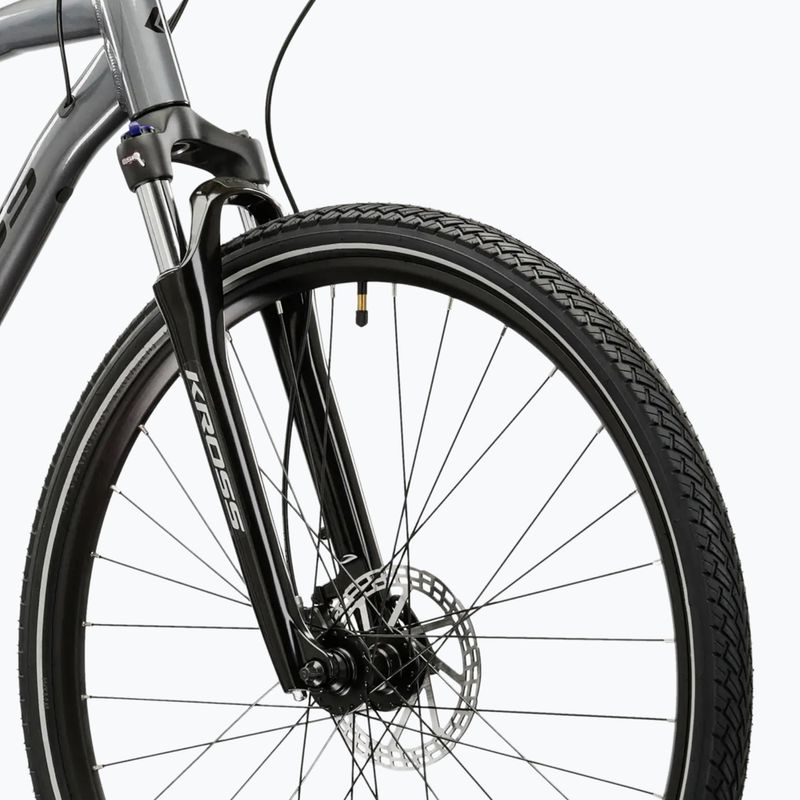 Bicicletă de cross KROSS Evado 5.0 grey/black/gloss 5