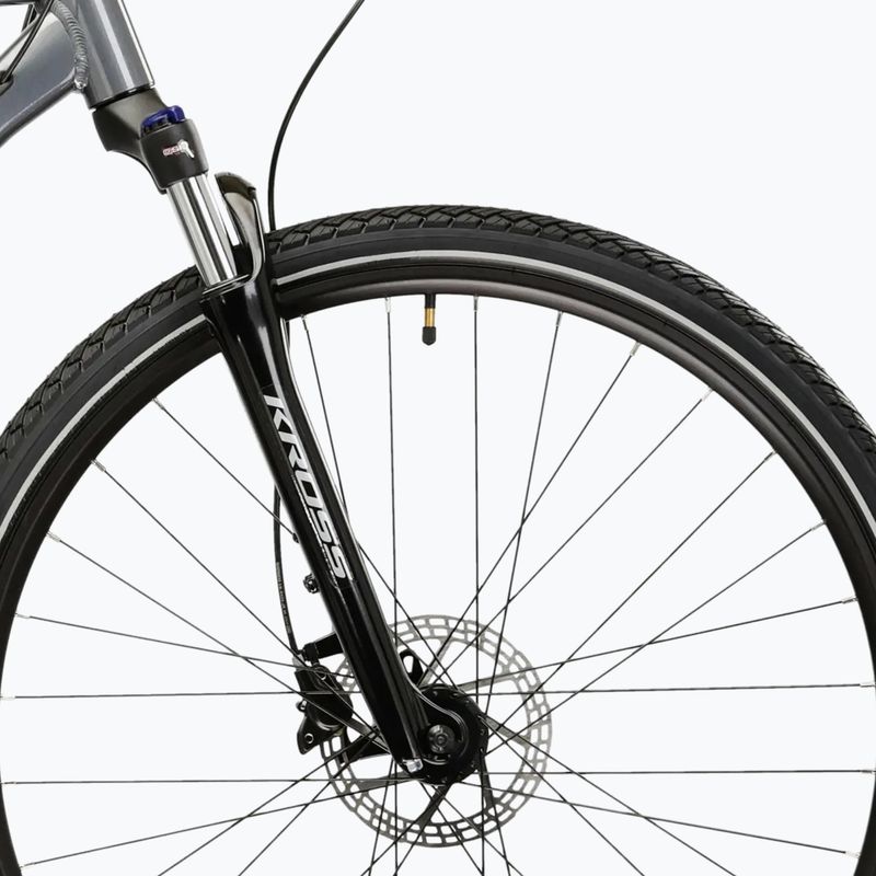 Bicicletă de cross KROSS Evado 5.0 grey/black/gloss 6