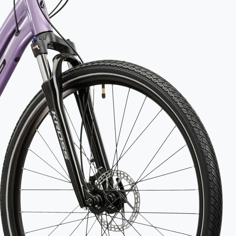 Bicicletă de cross pentru femei KROSS Evado 5.0 In purple/black/gloss 5