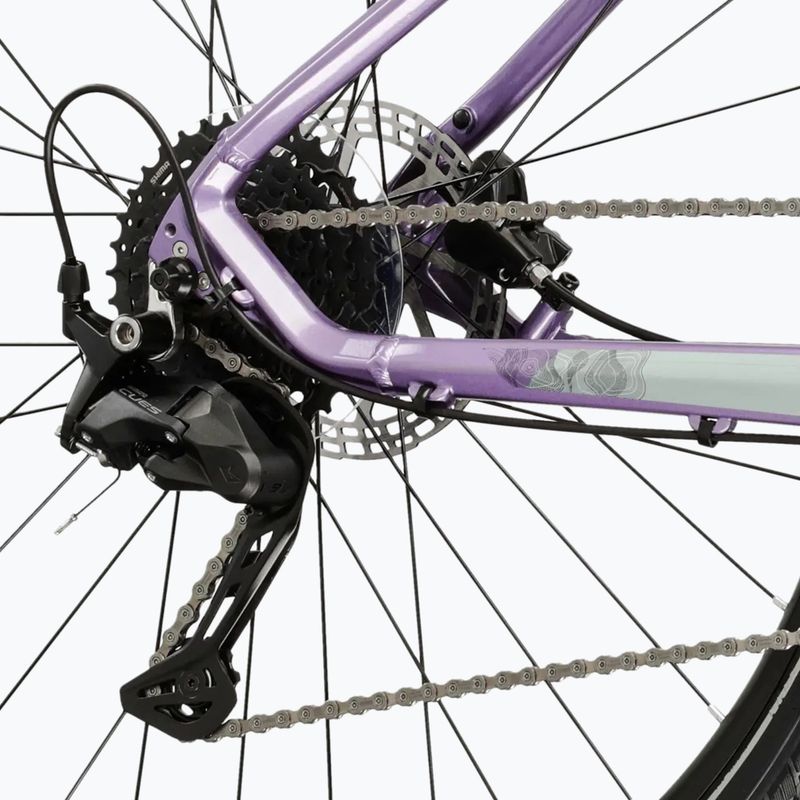 Bicicletă de cross pentru femei KROSS Evado 5.0 In purple/black/gloss 7