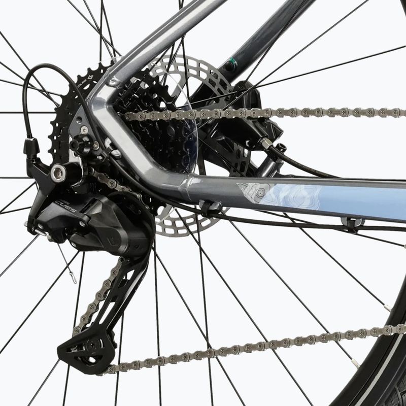 Bicicletă de cross pentru femei KROSS Evado 5.0 In grey/blue/gloss 8