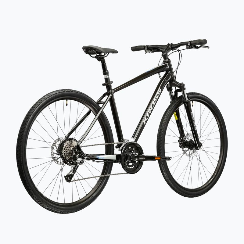 Bicicletă de cross KROSS Evado 4.0 black/silver/gloss 3