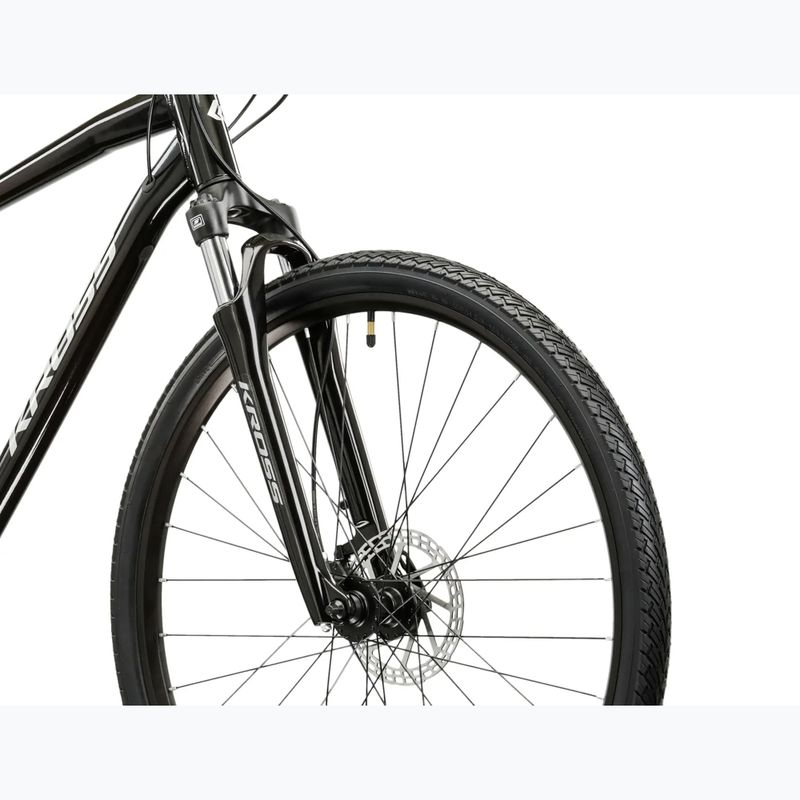 Bicicletă de cross KROSS Evado 4.0 black/silver/gloss 5