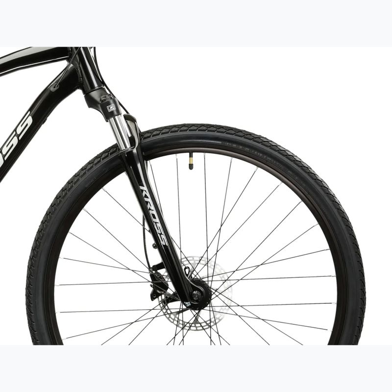 Bicicletă de cross KROSS Evado 4.0 black/silver/gloss 6