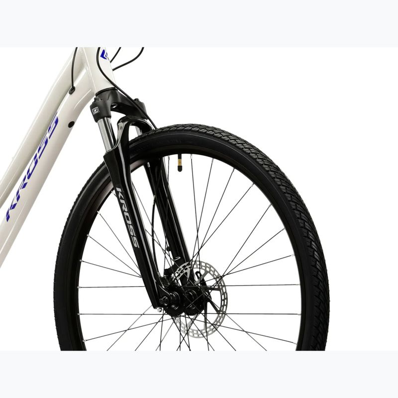 Bicicletă cross pentru femei KROSS Evado 4.0 In grey/navy blue 5