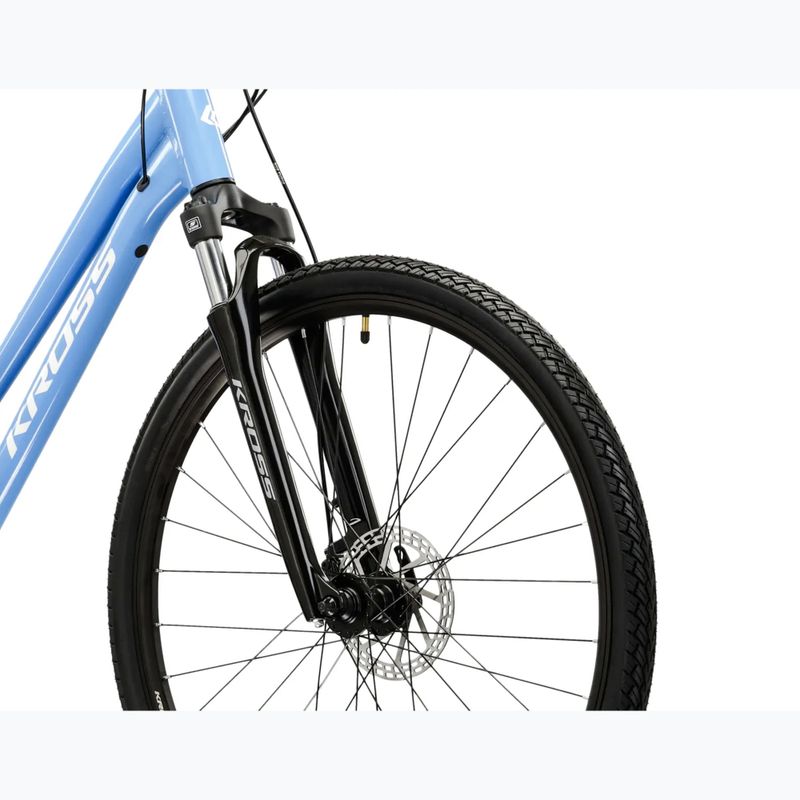 Bicicletă de cross pentru femei KROSS Evado 3.0 In blue/white/gloss 5