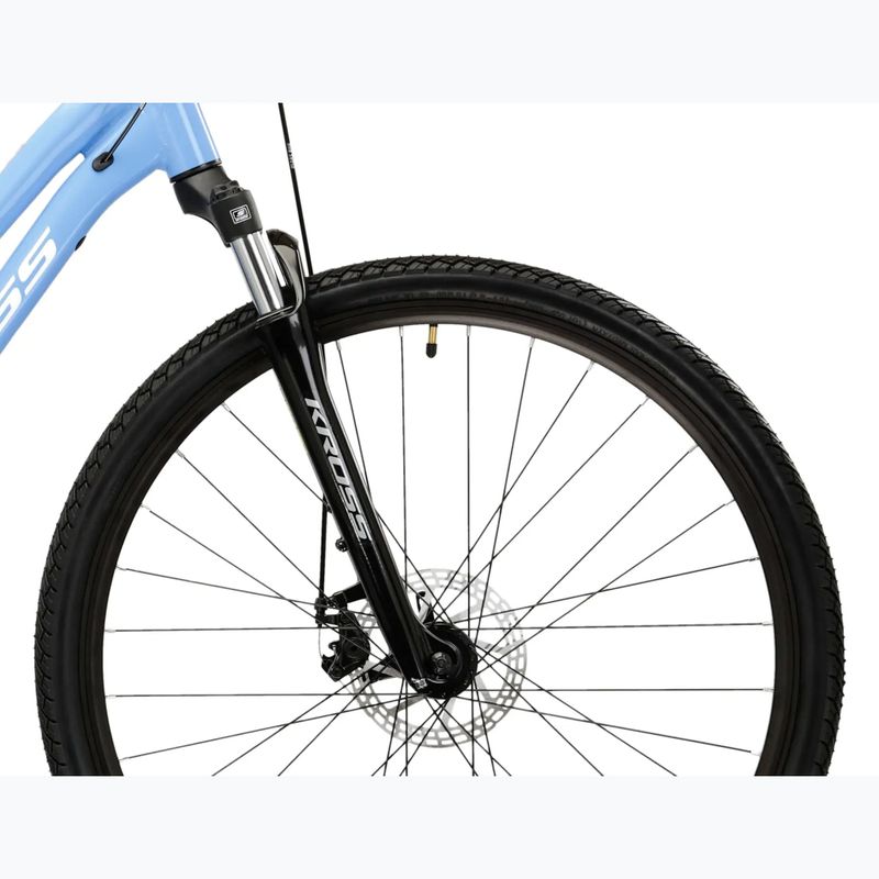 Bicicletă de cross pentru femei KROSS Evado 3.0 In blue/white/gloss 6
