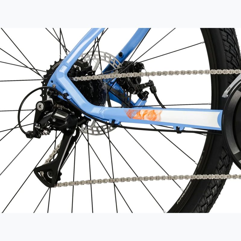Bicicletă de cross pentru femei KROSS Evado 3.0 In blue/white/gloss 8