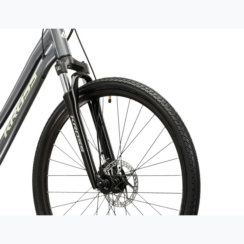 Bicicletă de cross pentru femei KROSS Evado 3.0 In grey/green/gloss 5