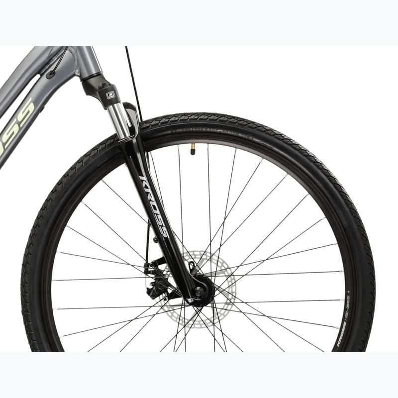 Bicicletă de cross pentru femei KROSS Evado 3.0 In grey/green/gloss 6