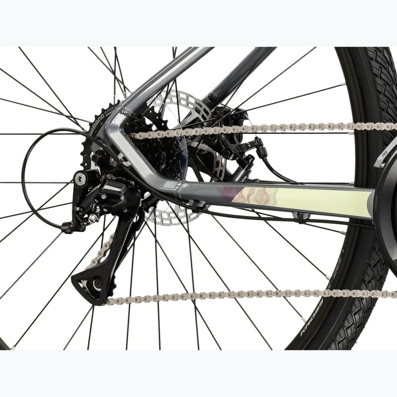 Bicicletă de cross pentru femei KROSS Evado 3.0 In grey/green/gloss 8
