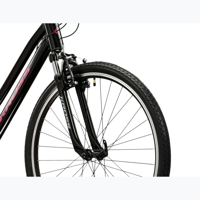 Bicicletă cross pentru femei KROSS Evado 2.0 In black/pink 5