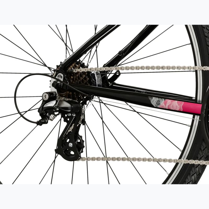 Bicicletă cross pentru femei KROSS Evado 2.0 In black/pink 7