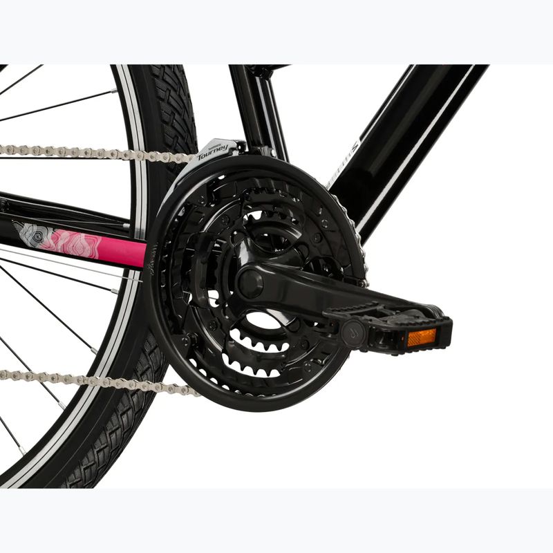 Bicicletă cross pentru femei KROSS Evado 2.0 In black/pink 8