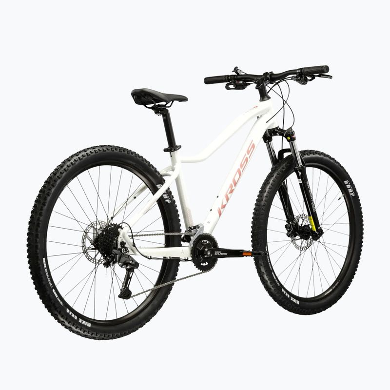 Bicicletă de munte pentru femei KROSS Lea 5.0 27,5" white/pink/gloss 3